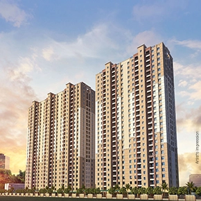 Nyati Exuberance, 2bhk, Undri Pune artists impression of new city apartments